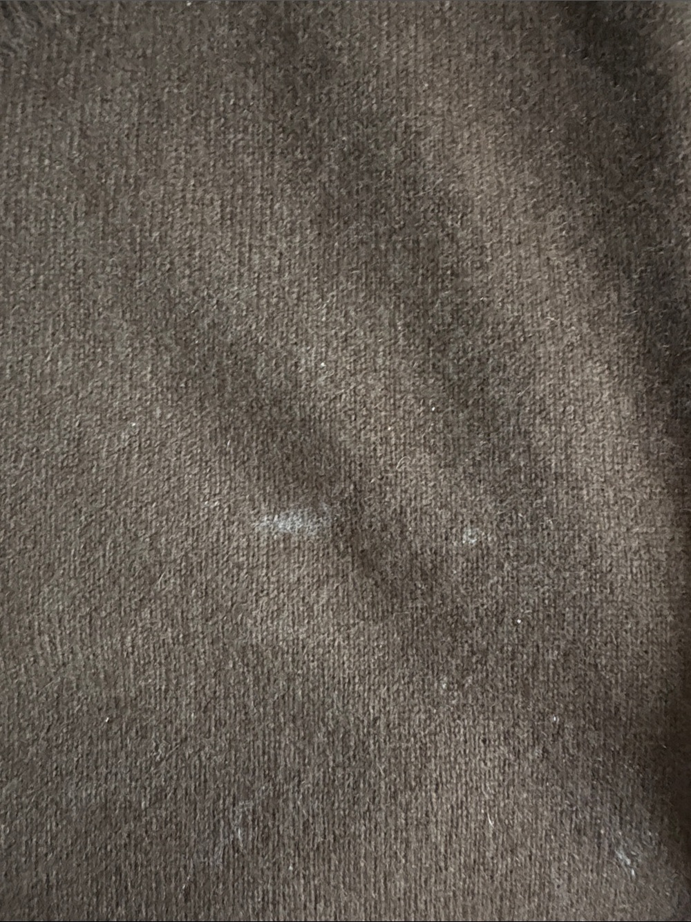 Classic Crewneck Brown Women’s Cashmere Sweater - Picture 3 of 3